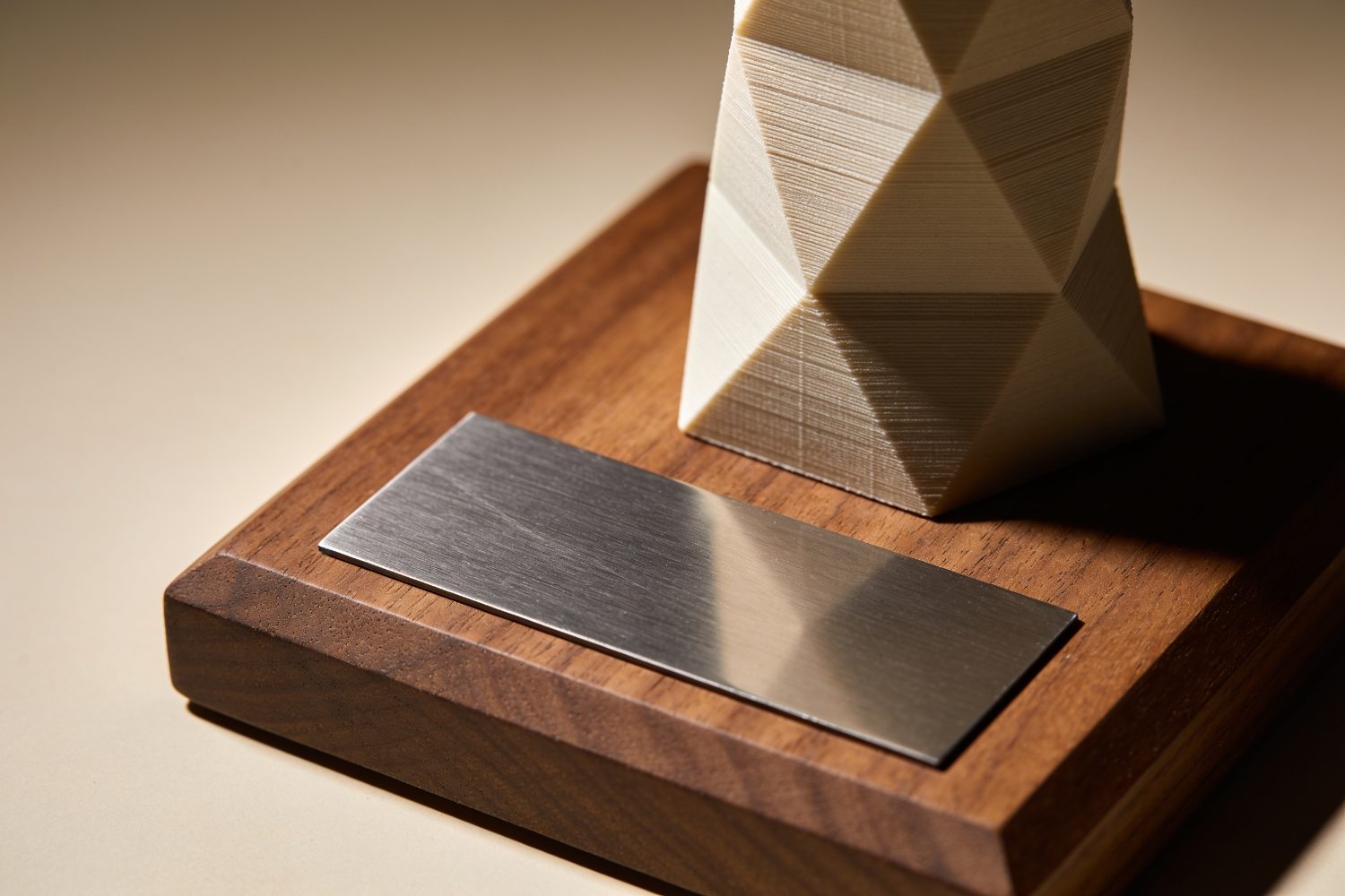 Dimensional printed award piece